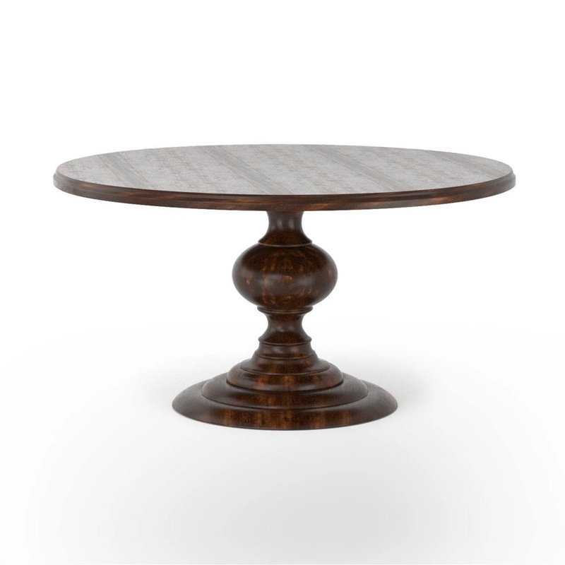 Table de salle à manger Srirama, L 48 po x L 48 po