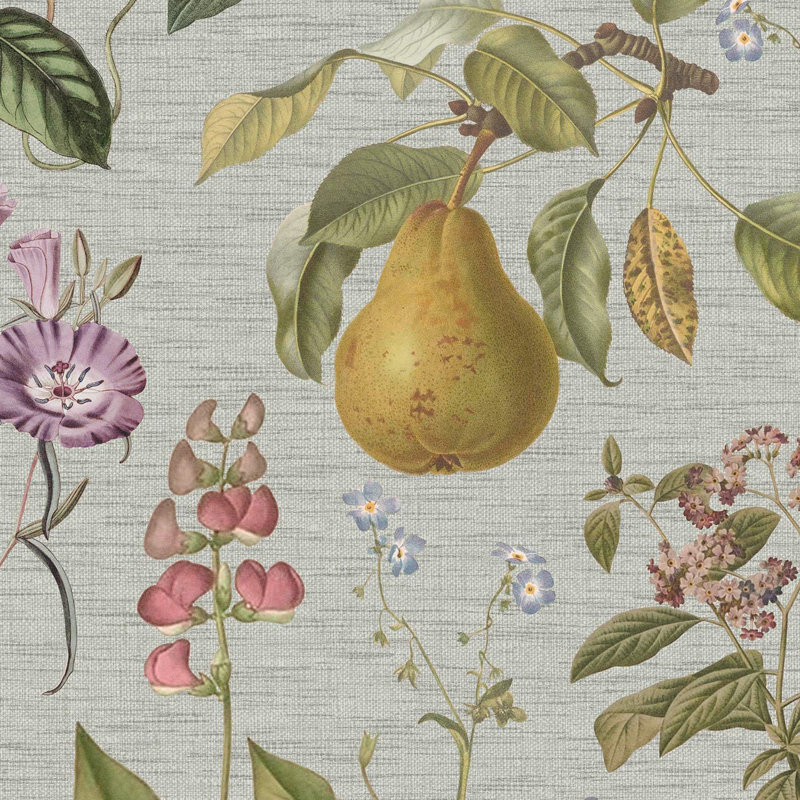 Superfresco Easy Ophelia Sage Wallpaper, Pink/Green