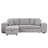 3 Seat Sectional Couch with Storage Chaise and 2 Stools for Living Room Furniture Set