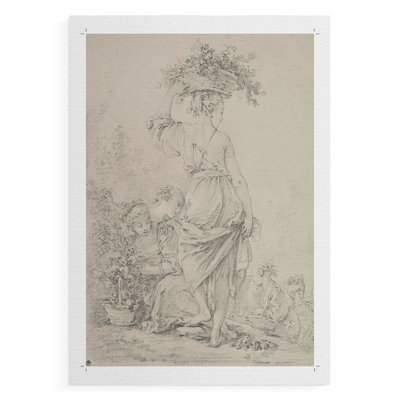 Croquis rétro LXIX - reproduction de toile seulement - non encadrée