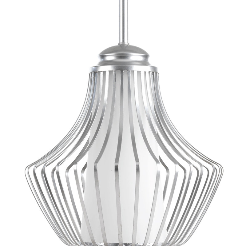 Berkowitz 1 - Light Unique/Statement Pendant, Metallic Silver