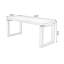 Bureau rectangulaire en bois massif brun clair-109514487