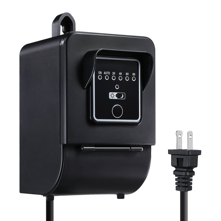 120w 120v To 12v Outdoor Low Voltage Transformer With Countdown Timer And Photocell Light Sensor