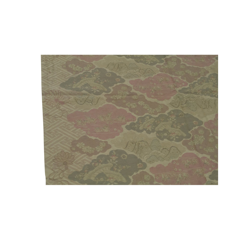Tapis beige et multicolore de haute qualité noué à la main