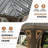22 Ft. W x 12 Ft. D Outdoor Aluminum Hardtop Gazebo with Double-Layer Roof, Curtains, and Mosquito Net-123202380