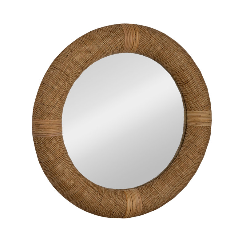 Kyomie Rattan Round Mirror