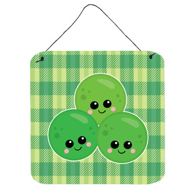 Décoration murale en aluminium trois pois