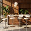 Tabouret de bar réglable en cuir PU l 17,5 po x P 16 po x H 44 po Wonder Haus-129916177-129916179-129916181