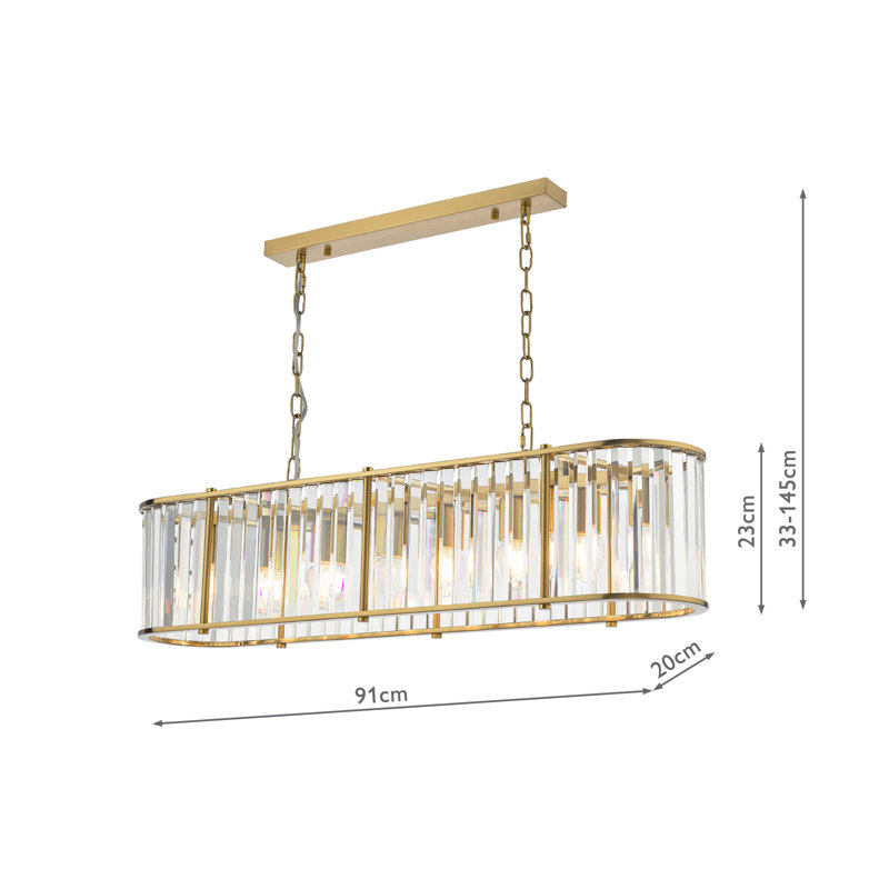 7 - Light Pendant, Brass