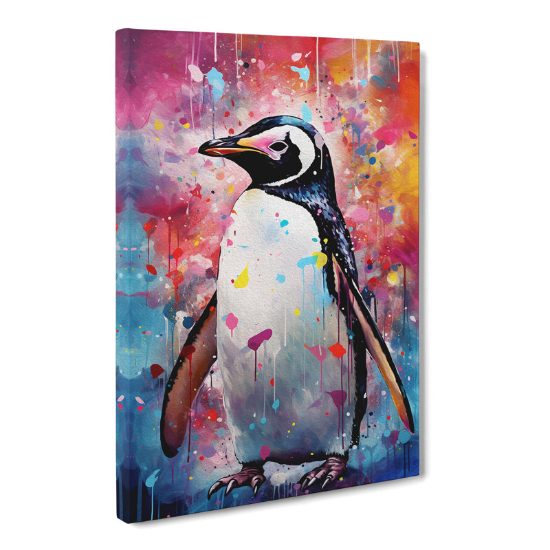Penguin Abstract - No Frame Print, 50cm H x 35cm W x 3cm D