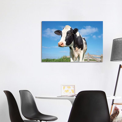 Cute Cow by Clara Bastian - Wrapped Canvas Print