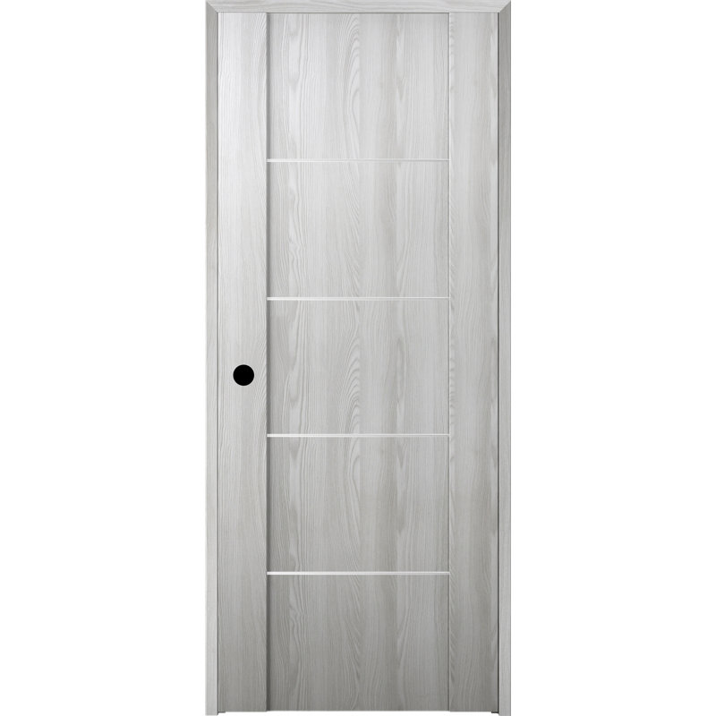 Porte standard en bois manufacturé Avon 01, 17,75 po x 79,37 po, Droite, Chêne Veralinga