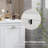 Tilt-Out Laundry Sorter Bathroom Cabinet, White