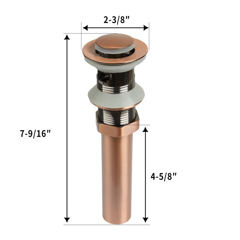 2.4'' W Pop-Up Yes, Copper