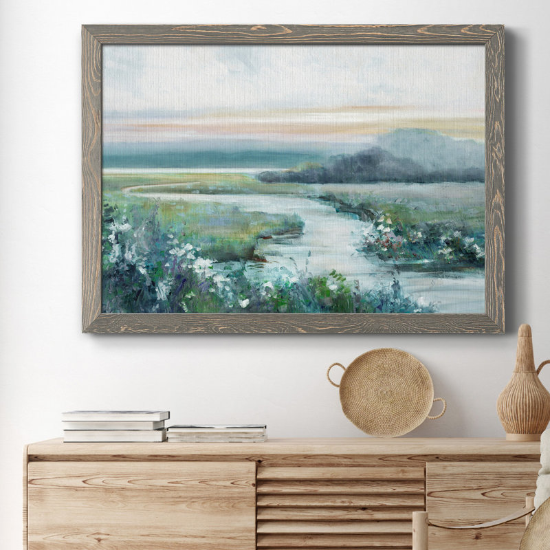 Eternity in Twilight - Reproduction d'art sur papier encadrée, gris, H 31 po x l 44 po x P 1 po