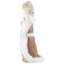 Santa Gnome Holding Pine Sprigs In Plush Winter Hat Christmas Figure - 19"