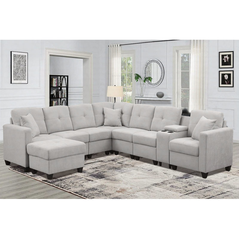 Canapé modulaire, Gris clair