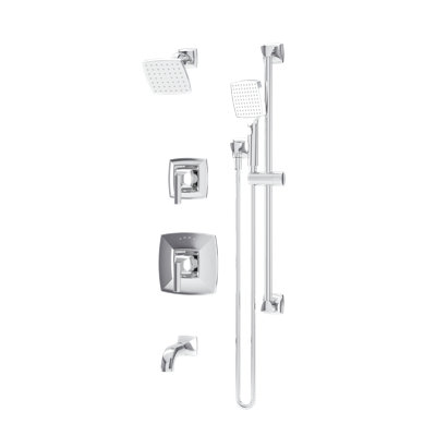 Oak HydroMersion Tub and Shower Trim with Hand Spray