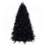 Arbre de Noël noir pré-éclairé avec 750 DEL blanches, 3176 pointes, PE + PVC, structure à charnières, support en métal pour les Fêtes-1332630554