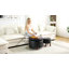 Repose-pieds de rangement rond capitonné de 24 po avec ensemble de 2-1274013570