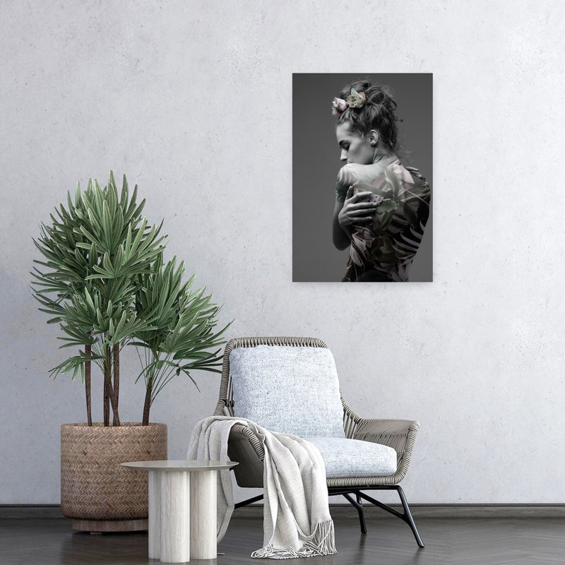 Jungle Fashion 1, art abstrait contemporain, H 24 po x l 16 po