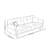 Log-style Minimalist Off-white Sofa