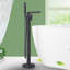 Floor Waterfall Faucet Bath Filler with Diverter