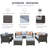 Kaniha Premium All-Weather Wicker 8 - Person Patio Conversation Set with Cushions-1100869606