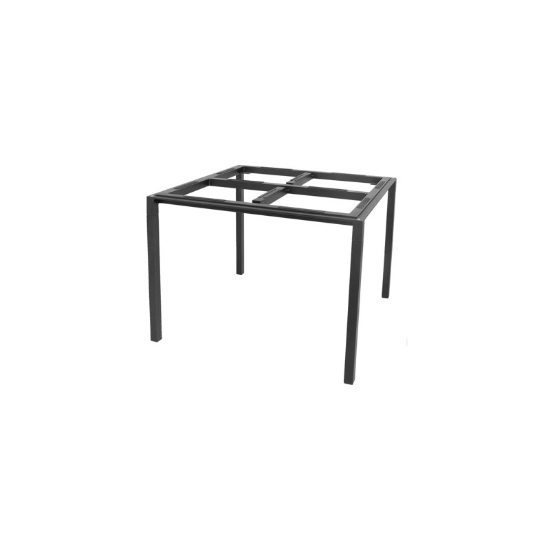 Pure Outdoor Square Dining Table, Lava Gray, Basalt Gray