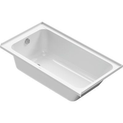 Duravit D-Code 60" x 32'' Drop In Soaking Acrylic Bathtub