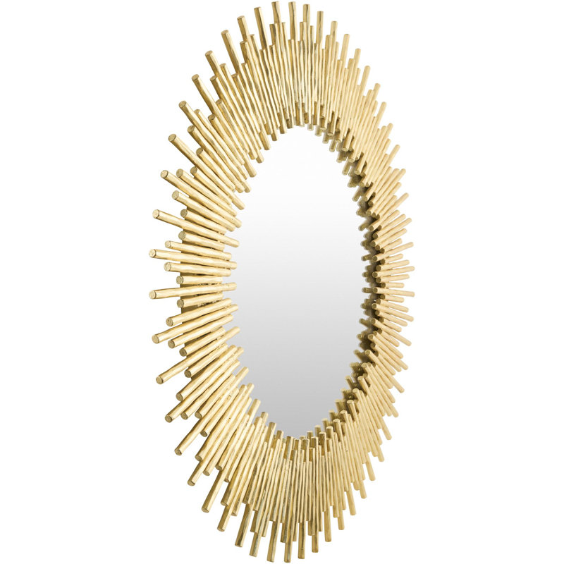 Auriga Starburst Iron Mirror, Gold