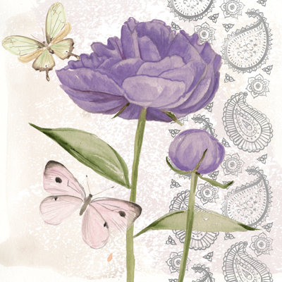 Flowers And Lace IV - Wrapped Canvas Print