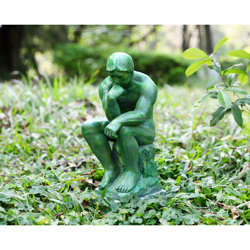 Statue de jardin d'extérieur avec projecteur Alexaner