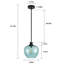 Luminaire suspendu 1 lumière l 9 po pour îlot de cuisine, table de salle à manger, évier, couloir-888343190