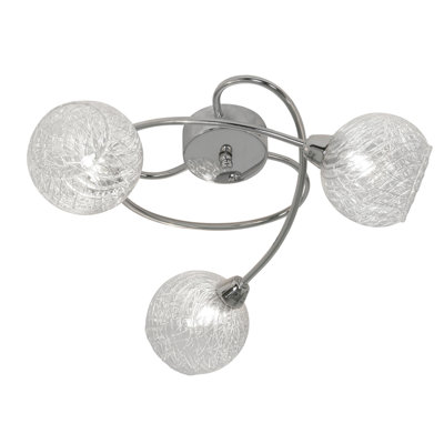3 Light Semi Flush Ceiling Light