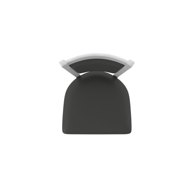 Tabouret pivotant Hadleigh, Tabouret de comptoir (siège d'une hauteur de 25 p, Nickel anodisé, Vinyle - fer Canter
