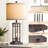 27.5" Modern Table Lamp Set of 2 with 3 Lighting Modes，Bedside Lamp with USB A+C Ports for Living Room, Bedroom, Office-1838275811