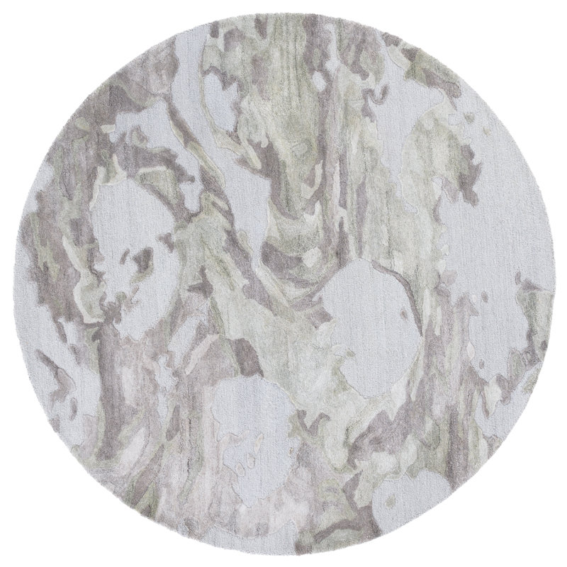 Fifth Avenue 505 Hand Tufted Performance Abstract Rug, Round 6'
