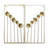 Makaira Golden Dandelions 2-Piece Metal Art For Modern Walls