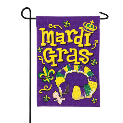 Lin de bébé occultant à 2 côtés 18 po x l 13 po king gâteau drapeau de jardin