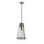 Robert Stevenson Lighting Jaxon - Plafonnier en métal et verre granuleux, nickel poli antique-411702928