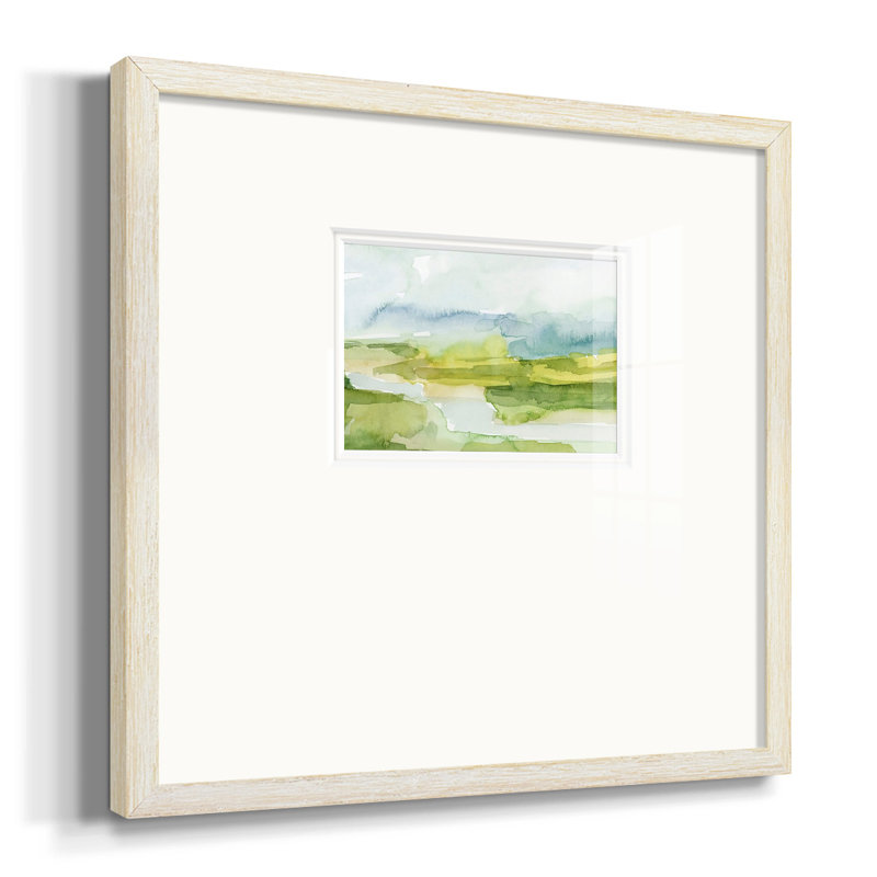 «Watery Lowlands Ipremium», reproduction encadrée, H 17 po x l 17 po x P 1,25 po, Papier avec cadre blanc