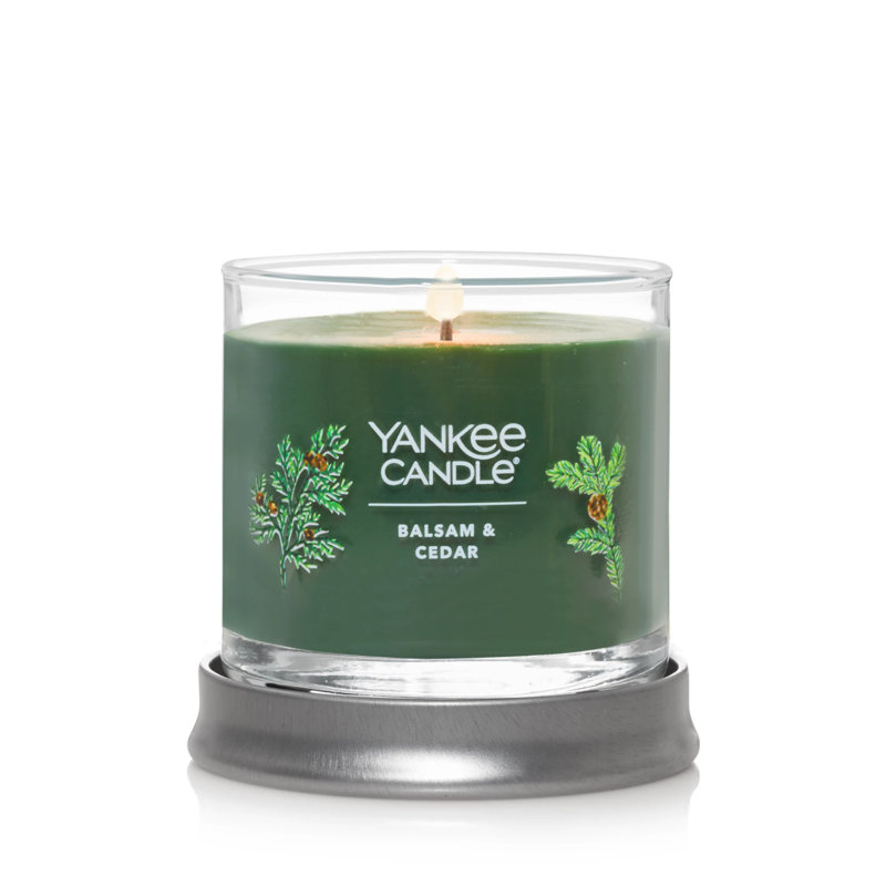 Balsam & Cedar Scented Small Soy Tumbler Candle