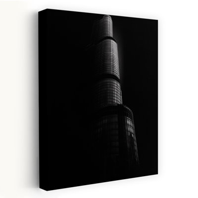 Tour, architecture abstraite de la ville, art mural