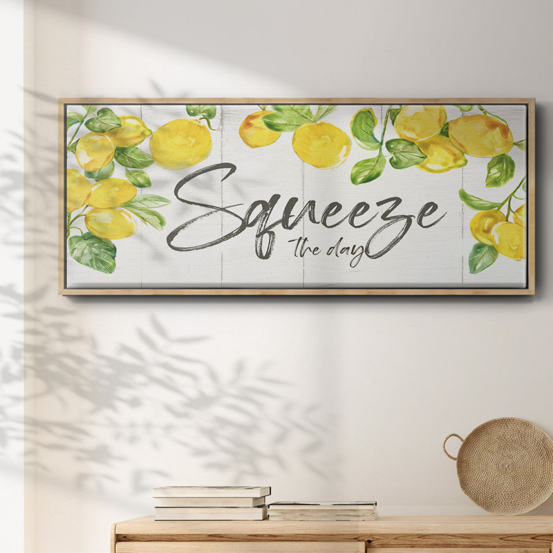 Lemon Squeeze - toile encadrée, H 12 po x l 30 po