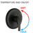 Matte Black Wall Mounted Shower System With Dual . 7 Spray Modes Head & Hand Shower. All Metal. 1.8 Gpm Flow Rate. 59" Hose. 1/2" Connection. Tub Spout Included . High Faucet. Metal Structure.-118625424