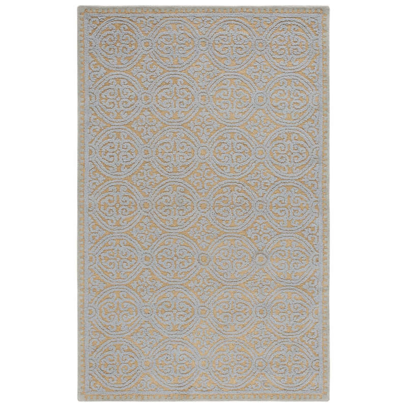 Sadik Hand Tufted Wool Geometric Rug, Rectangle 11' x 15'