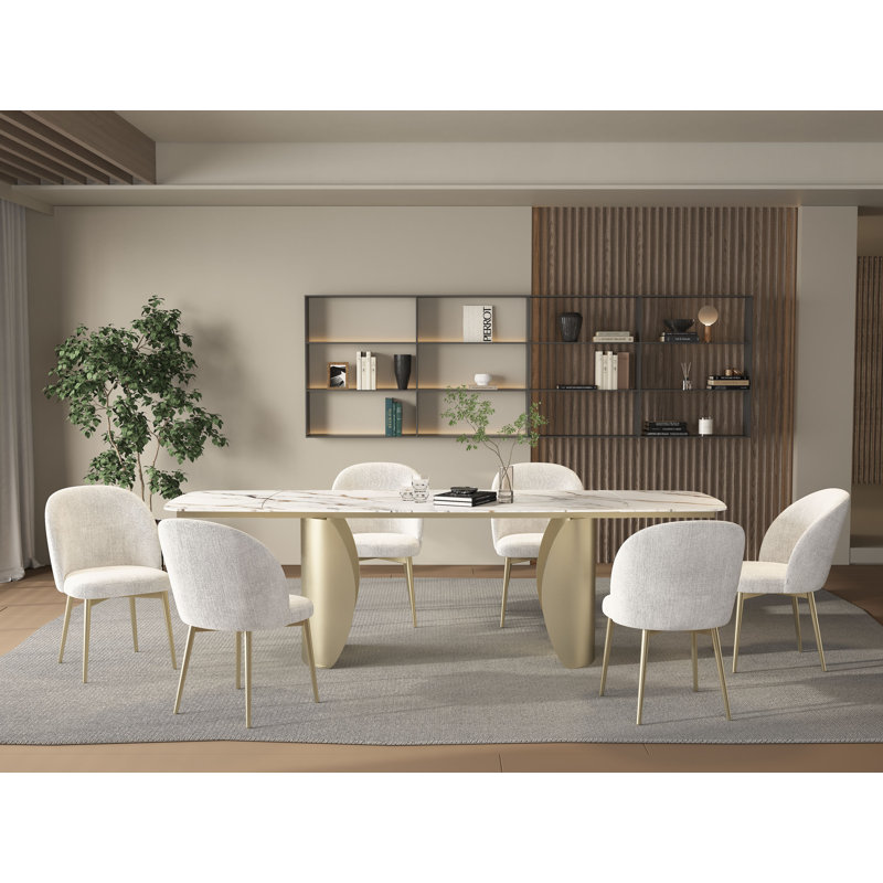 Charlotte 7-piece Dining Table Set, White