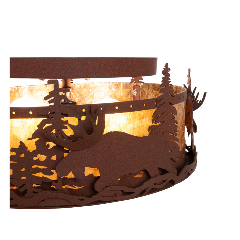 Rustic Lodge 2 - Light Flush Mount