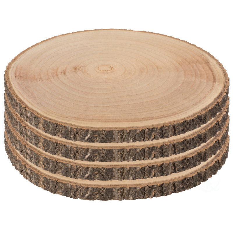 Luong Solid Wood Tray - Set of 4, 1" H x 10" W x 10" L